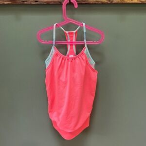 Ivivva Lululemon Girls' Swimsuit One‎ Piece Coral Pink Activewear Size 12